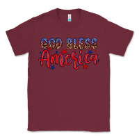 Burgundy God bless America Classic Tee - Neo Western