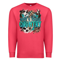 Cardinal born  raised country Premium Sweatshirt - NancyCooperArtShop