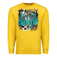 Lemon born  raised country Premium Sweatshirt - NancyCooperArtShop