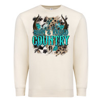Sandshell born  raised country Premium Sweatshirt - NancyCooperArtShop