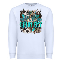 White born  raised country Premium Sweatshirt - NancyCooperArtShop