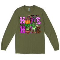 Army Green halloween home sweet home Long Sleeve Tee - AdoDesignShop