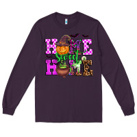 Plum halloween home sweet home Long Sleeve Tee - AdoDesignShop