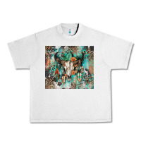 Lunar Rock cowhide bull skull Urban Heavy Tee - Zillion Design Studio