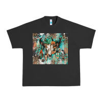 Cowhide Bull Skull Urban Heavy Tee | Teevron