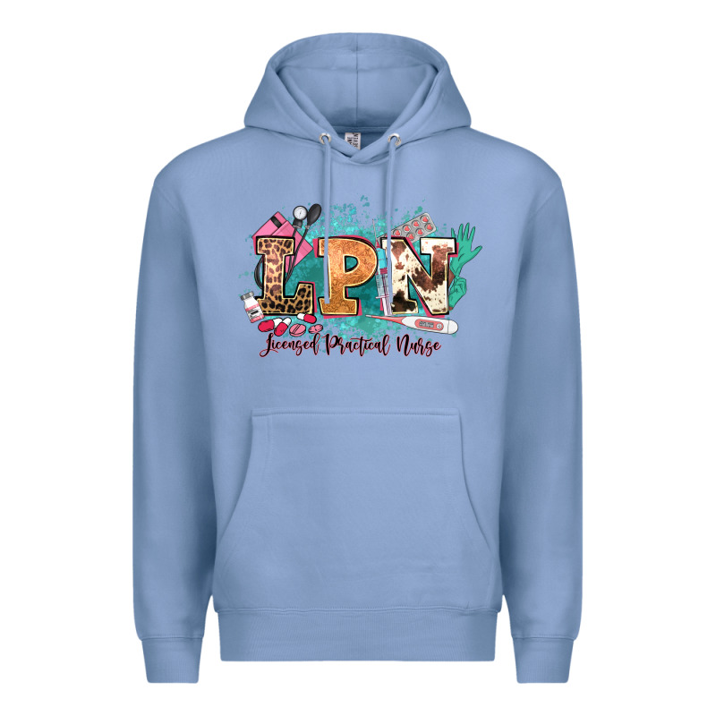 Lpn Licensed Practical Nurse Western Premium Hoodie by NancyCooperArtShop | Teevron