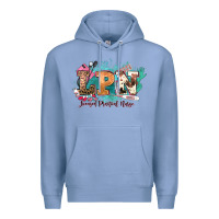 Colony Blue lpn licensed practical nurse western Premium Hoodie - NancyCooperArtShop