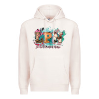 Pale Pink lpn licensed practical nurse western Premium Hoodie - NancyCooperArtShop