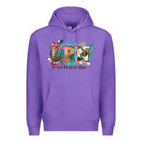 Purple lpn licensed practical nurse western Premium Hoodie - NancyCooperArtShop