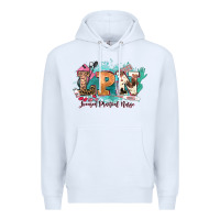 White lpn licensed practical nurse western Premium Hoodie - NancyCooperArtShop