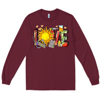 Burgundy love summer nurse Long Sleeve Tee - Zillion Design Studio