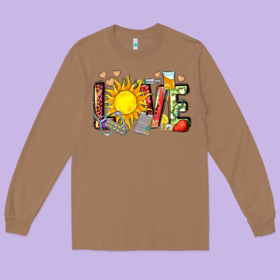 Love Summer Nurse Long Sleeve Tee Designed By Zillion Design Studio