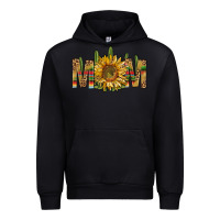 Black Western Mom With Sunflower Urban Hoodie - BundleAndBundleShop