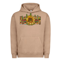 Pigment Burro Western Mom With Sunflower Urban Hoodie - BundleAndBundleShop