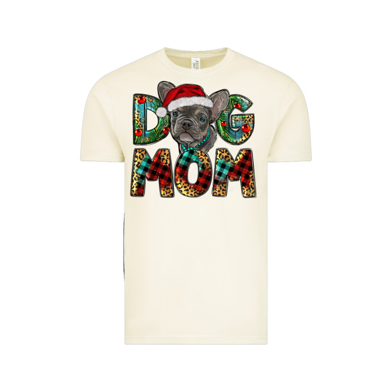 Christmas French Bulldog Mom Vintage Tee by RanaPortraitStore | Teevron