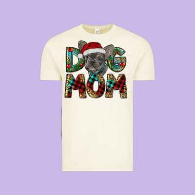 Vintage Tee Christmas French Bulldog Mom