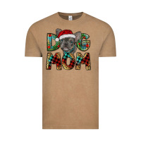 Vintage Coffee Christmas French Bulldog Mom Vintage Tee - RanaPortraitStore