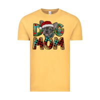 Vintage Mustard Christmas French Bulldog Mom Vintage Tee - RanaPortraitStore