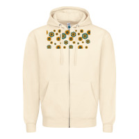 Sandshell sunflowers and turquoise 16oz libbey glass Zipper Hoodie - HRA Design Shop