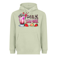 Matcha milkshake with strawberry Heavyweight Hoodie - AdoDesignShop