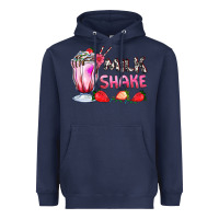 Navy milkshake with strawberry Heavyweight Hoodie - AdoDesignShop