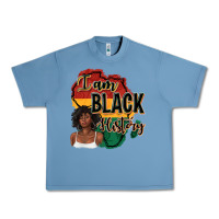 Pebble Blue i am black history Urban Heavy Tee - texasbilliewilder