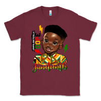 Burgundy juneteenth black boy Classic Tee - HRA Design Shop