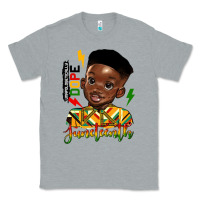 Heather Grey juneteenth black boy Classic Tee - HRA Design Shop
