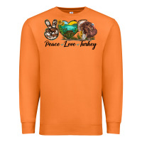 Carrot peace love turkey Premium Sweatshirt - LillyAllenDesigns