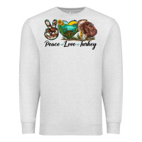 Peace Love Turkey Premium Sweatshirt | Teevron