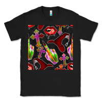 Black halloween bad witch seamless pattern Classic Tee - BundleAndBundleShop