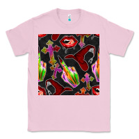 Bubblegum Pink halloween bad witch seamless pattern Classic Tee - BundleAndBundleShop