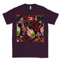 Plum halloween bad witch seamless pattern Classic Tee - BundleAndBundleShop