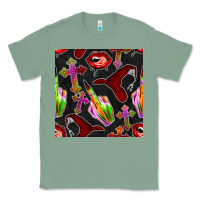Sage halloween bad witch seamless pattern Classic Tee - BundleAndBundleShop