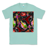 Seafoam halloween bad witch seamless pattern Classic Tee - BundleAndBundleShop