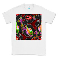 White halloween bad witch seamless pattern Classic Tee - BundleAndBundleShop