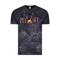 Cloud Black mess mini messy bun Vintage Tee - Zillion Design Studio