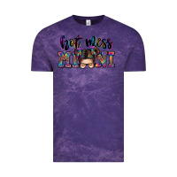 Cloud Purple mess mini messy bun Vintage Tee - Zillion Design Studio