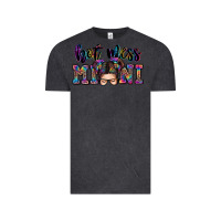 Vintage Black mess mini messy bun Vintage Tee - Zillion Design Studio
