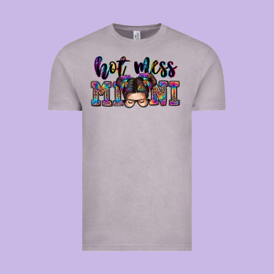 Mess Mini Messy Bun Vintage Tee Designed By Zillion Design Studio