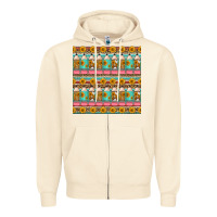 Sandshell school teacher seamless pattern Zipper Hoodie - HRA Design Shop