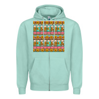 Seafoam school teacher seamless pattern Zipper Hoodie - HRA Design Shop