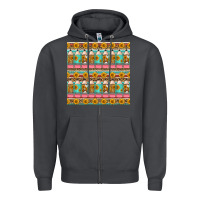 Smoke school teacher seamless pattern Zipper Hoodie - HRA Design Shop