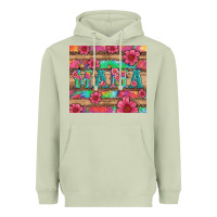 Matcha mama with tie dye and flowers Heavyweight Hoodie - Artiststas