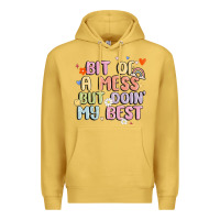 Antique Gold bit of a mess but doin' my best Premium Hoodie - MaliasSmallBusiness
