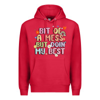 Cardinal bit of a mess but doin' my best Premium Hoodie - MaliasSmallBusiness