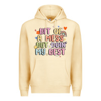 Pina Colada bit of a mess but doin' my best Premium Hoodie - MaliasSmallBusiness