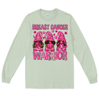 Matcha Breast Cancer Warrior Afro Gnomes Long Sleeve Tee - texasbilliewilder