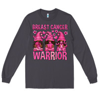 Smoke Breast Cancer Warrior Afro Gnomes Long Sleeve Tee - texasbilliewilder