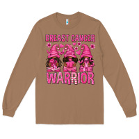 Toasted Coconut Breast Cancer Warrior Afro Gnomes Long Sleeve Tee - texasbilliewilder